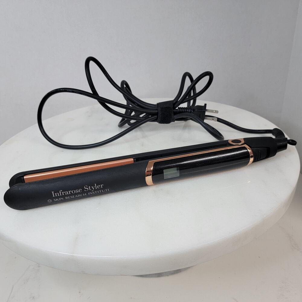 Skin Research Institute Infrarose Styler Hair Straightener Flat Iron Tested